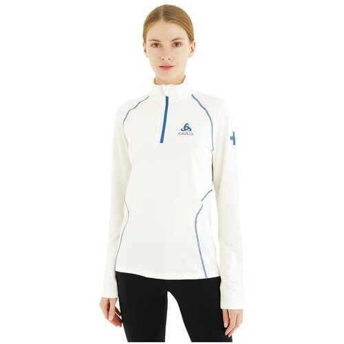 Футболка с длинным рукавом беговая ODLO Midlayer OLYMPIA women Snow White (US:M)