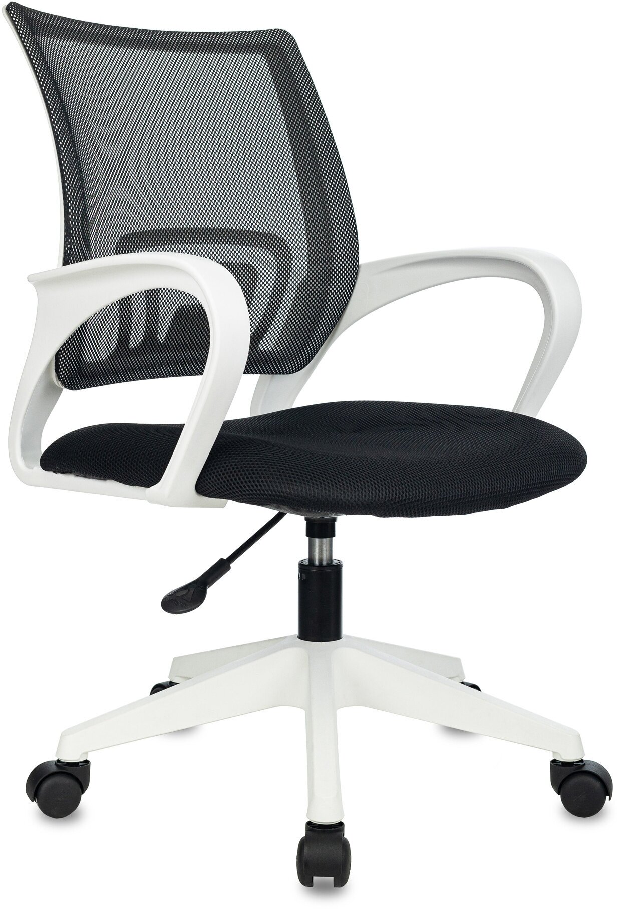 Кресло офисное Бюрократ CH W 696 (ch w 696 black), черный сетка+ткань крестовина на колесиках