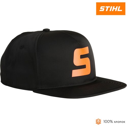 Бейсболка STIHL, демисезон/лето, размер one size, черный, оранжевый