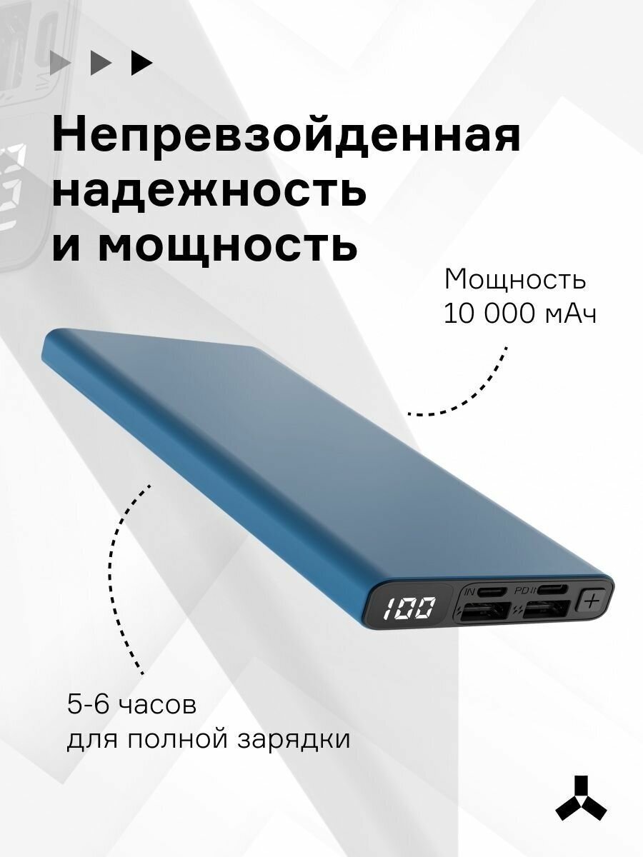 Внешний аккумулятор с дисплеем Accesstyle Lava 10D 10000 мА·ч