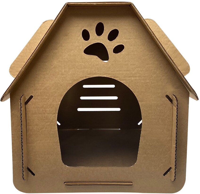 Dono Della картонный домик для кошек и собак (39 х 30 х 40 см.) - фото №3