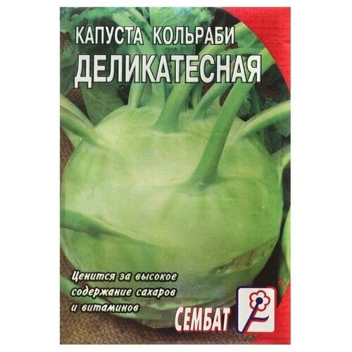 Семена Капуста кольраби Деликатесная, 1 г 20 упаковок слива деликатесная 1 шт