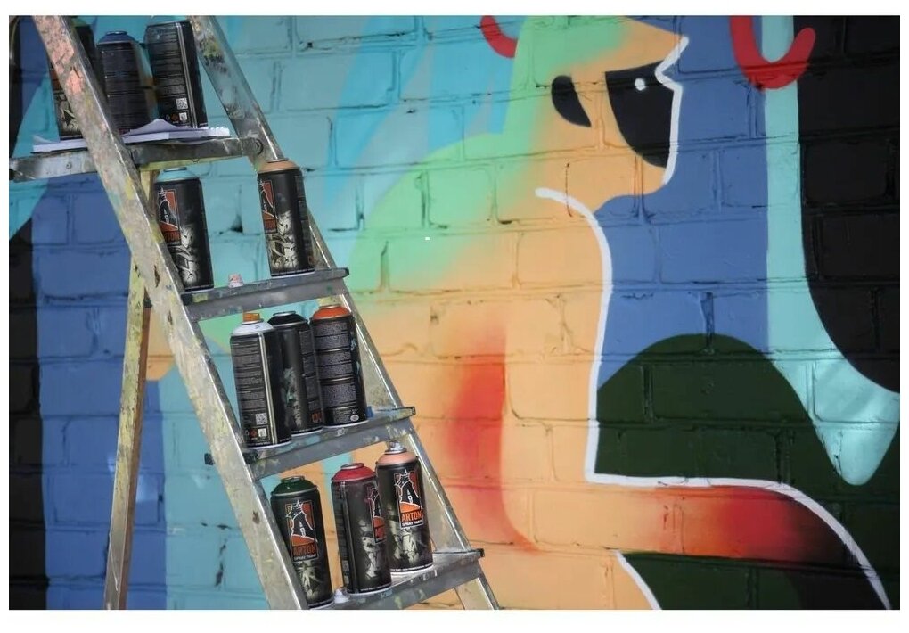 Краска для граффити "Arton" цвет A645 Зак Мини Монстер (Zak Mini Monster) аэрозольная, 400 мл - фотография № 7