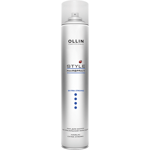 OLLIN STYLE ЛАК для волос экстрасильной фиксации 450 МЛ epica professional лак для волос extra strong hairspray экстрасильная фиксация 500 мл