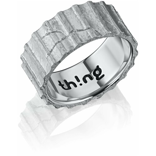 Кольцо Thing Jewelry, серебро, 925 проба, родирование, размер 16.5