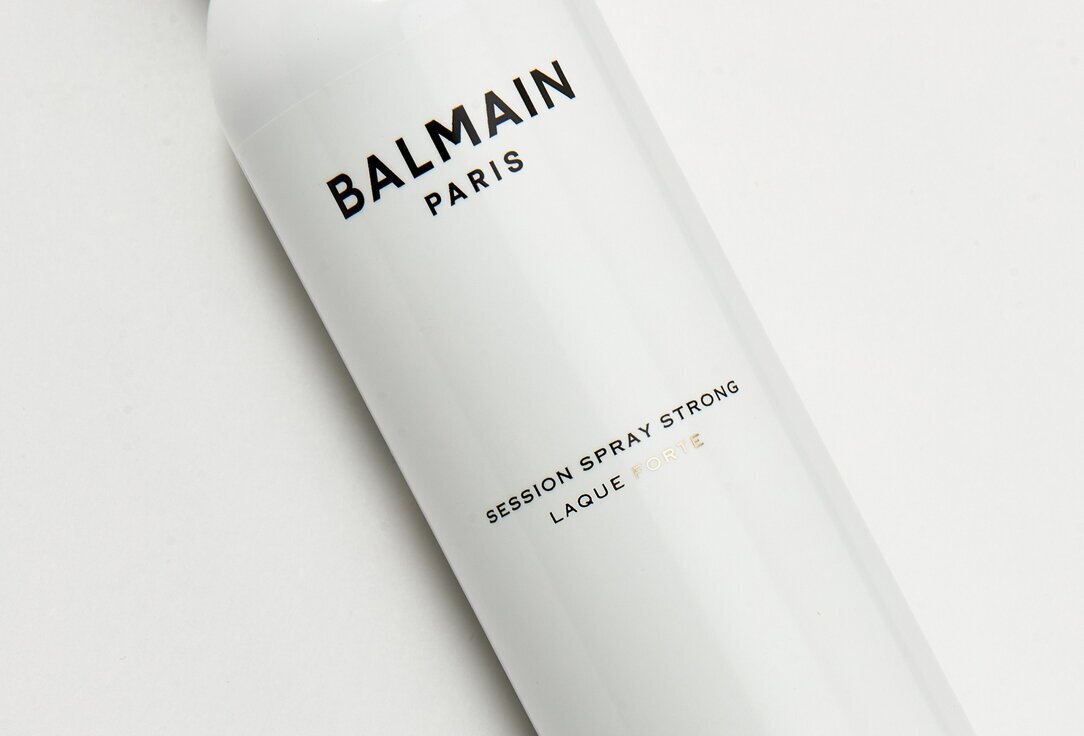 Спрей для укладки волос сильной фиксации Session spray strong, 300 мл BALMAIN - фото №3