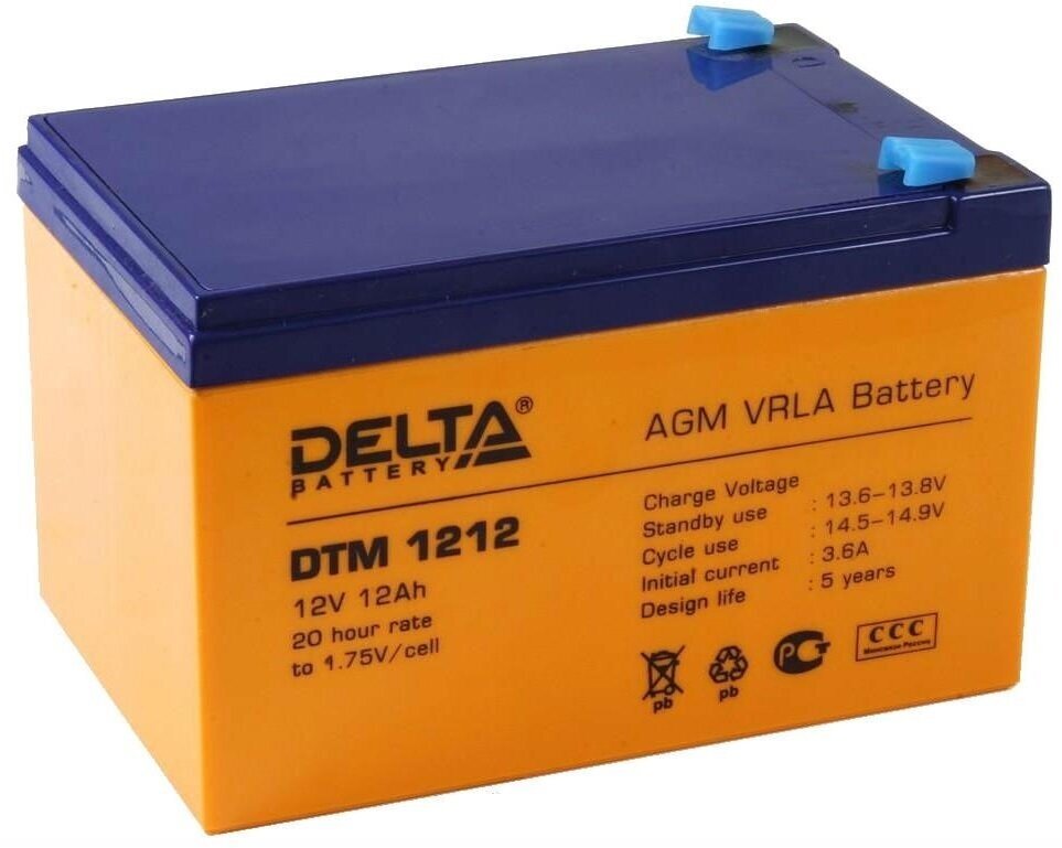 DELTA Battery DTM 1212 12В 12 А·ч - фото №13