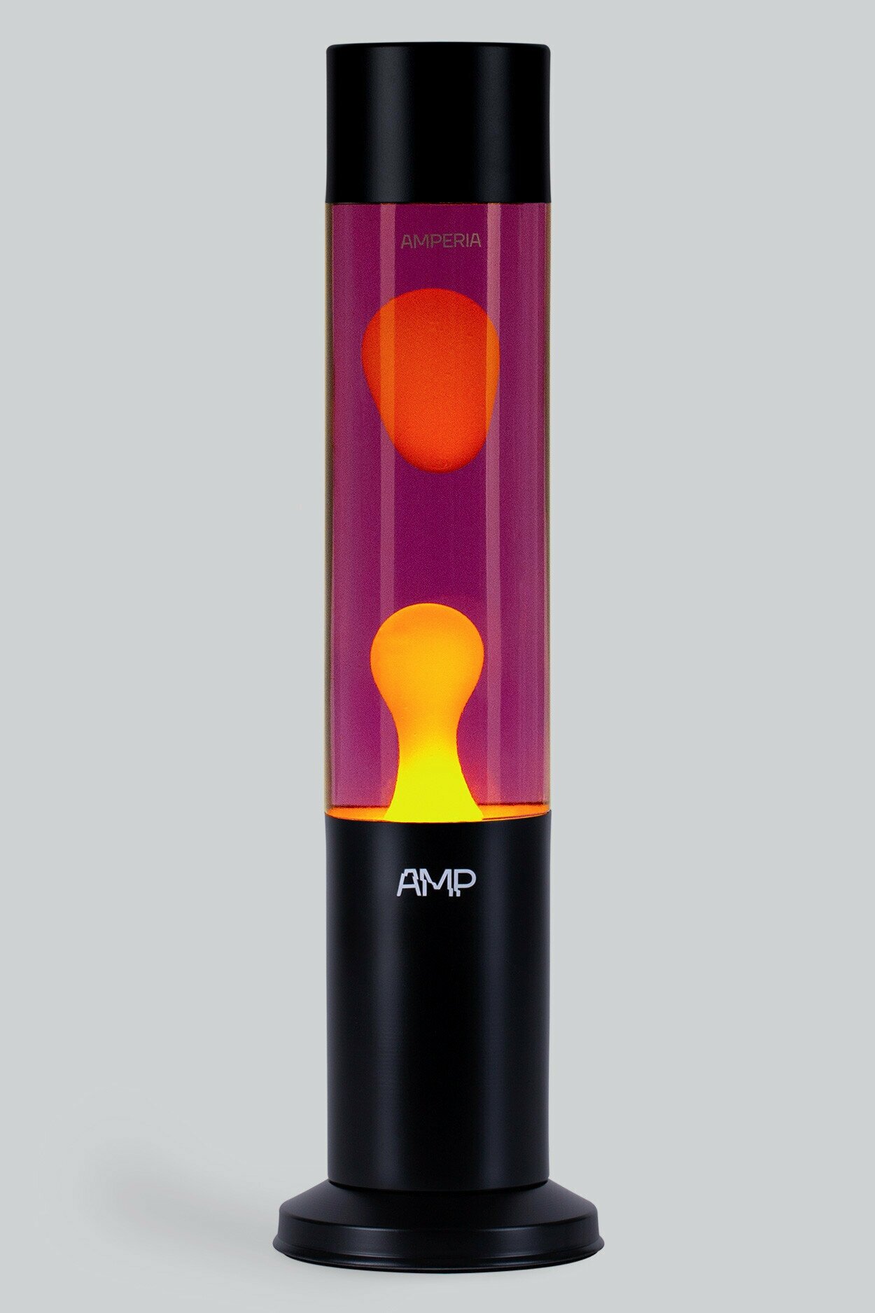 Лава лампа Amperia Tube Оранжевая/Фиолетовая (39 см) Black - фотография № 3