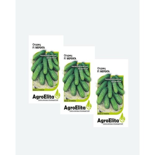Семена Огурец Меренга F1, 5шт, AgroElita, Seminis(3 упаковки)