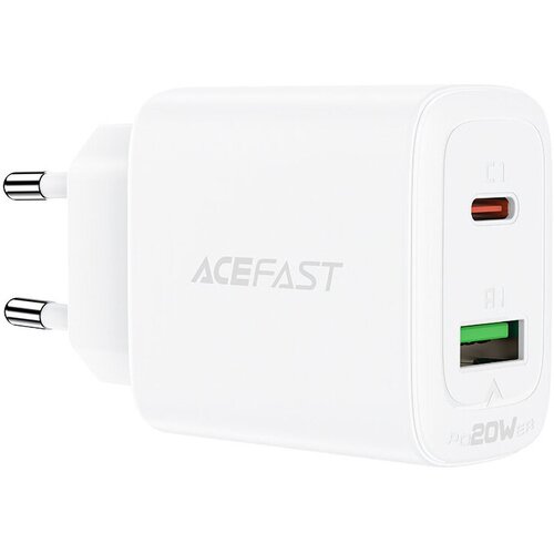 Сетевое зарядное устройство Acefast A25 USB Type-C / USB 20W Wall Charger белое (AF-A25-WH)