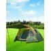 Четырехместная кемпинговая двухслойная палатка MirCamping 1004-4 туристическая с навесом и тамбуром