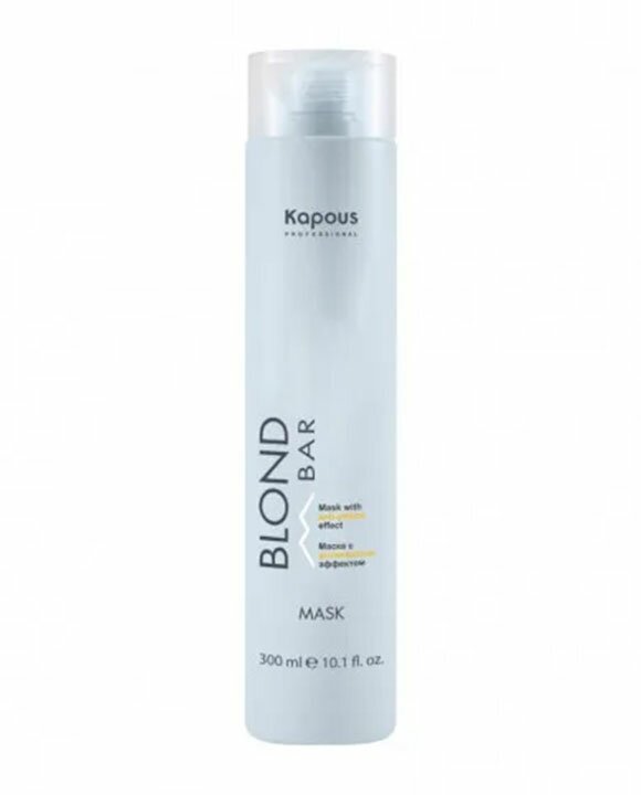 Маска для волос Kapous Professional Blond Bar, с антижелтым эффектом, 300 мл
