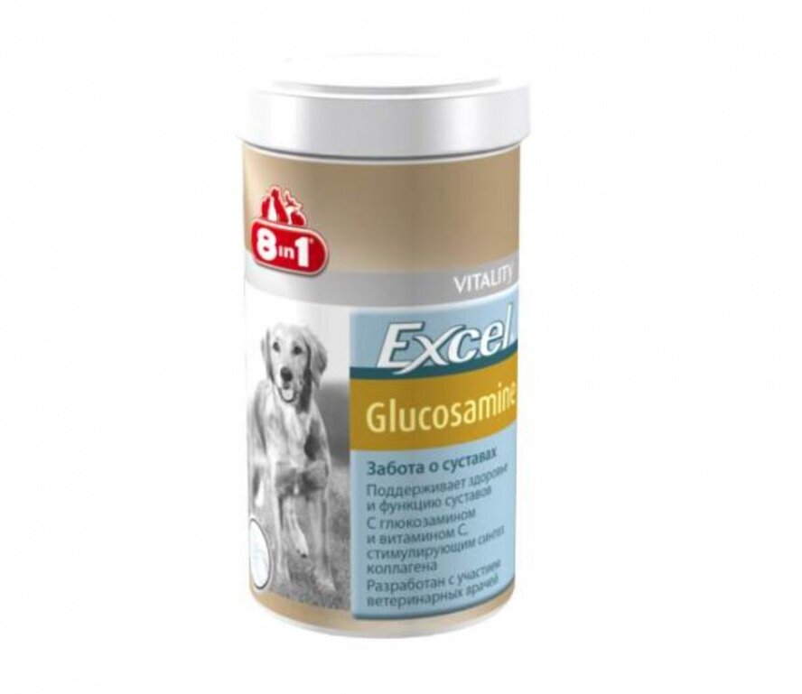 Витамины для взрослых собак 8in1 Excel Глюкозамин, 55таб - фото №17