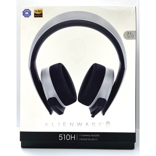 Игровые наушники проводные Alienware AW510H белый 970000₽