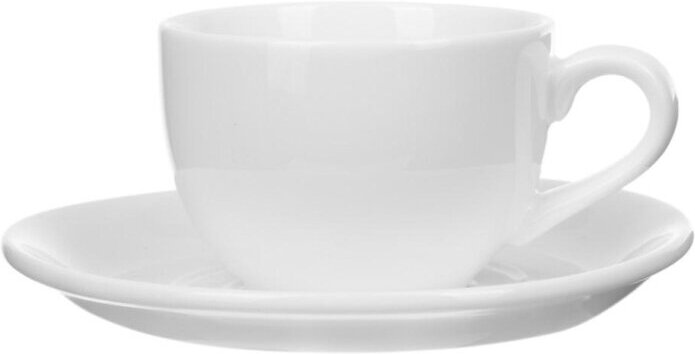 фото Кофейная пара Chan Wave Classic Шоко, фарфор, белый, 90мл, фк 875