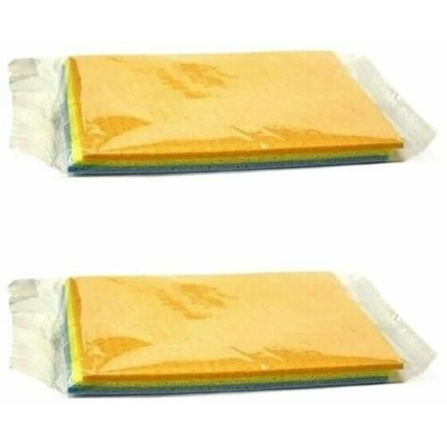 Салфетки для уборки целлюлозные губчатые альпак 15х18 см 3 шт, 2 упаковки