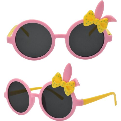 фото Солнцезащитные очки , круглые, оправа: пластик, для девочек, розовый мир оптики