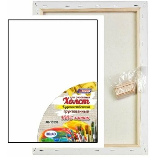 Холст Asmar грунтованный на подрамнике 100 хлопок - размер 30x40 1156₽