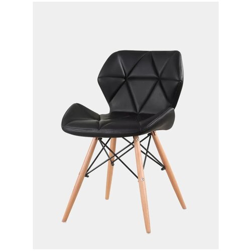 Мягкий кухонный стул Eames, с обивкой, деревянными ножками.