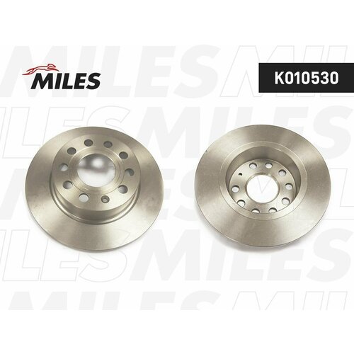 Диск тормозной задний MILES K010530 для ам Audi A3 Seat Altea Leon Skoda Octavia II-III Yeti Volkswagen Golf V-VI Jetta IV 253х10 мм 2830₽