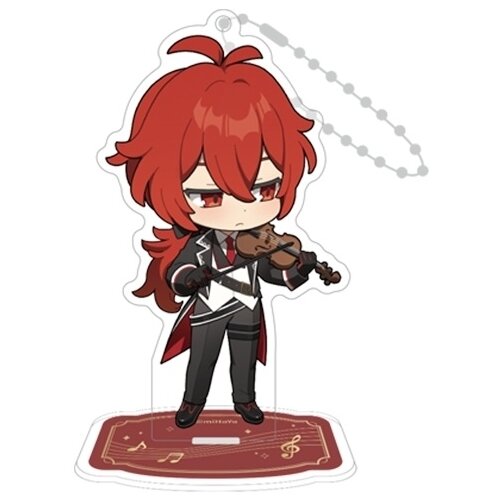 MiHoYo Genshin Impact Chibi Character Standee Strap: Diluc фигурка genshin impact concert melodies of an endless journey – klee