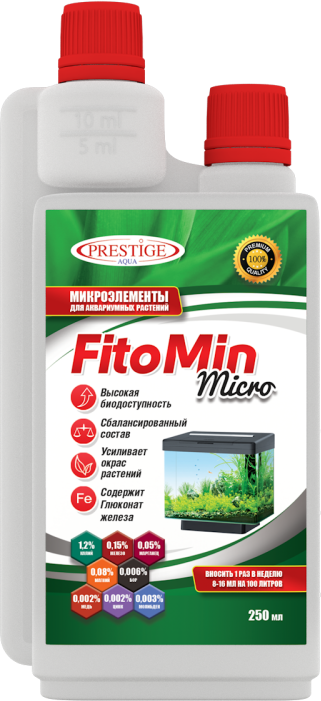 Удобрение для аквариумных растений Fitomin Micro 250 мл. PRESTIGE Aqua
