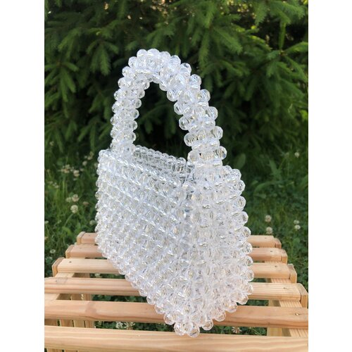 фото Сумка , синтетический материал, белый без повода