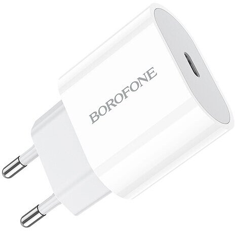 Зарядное устройство Borofone BA61A Origin 1xUSB-C PD10 5W 3A White 6974443381139