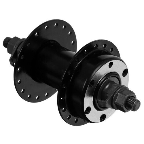 фото Втулка передняя dream bike, 36 отв, old 100, под гайки, под диск, ось 3/8" 140мм, алюминий