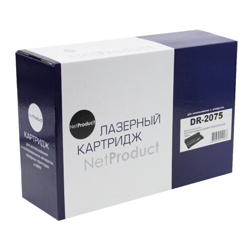 драм картридж dr 2075 black для принтера бразер brother hl 2070 hl 2070 nr Драм картридж DR-2075 NetProduct подходит для Brother 2030 2040 2070 7010 7420 7820, 12000 стр