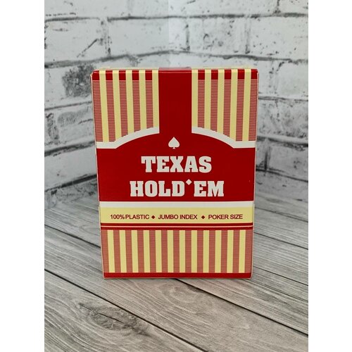 Пластиковые игральные покерные карты Texas Poker Holdem игральные карты texas holdem синяя рубашка