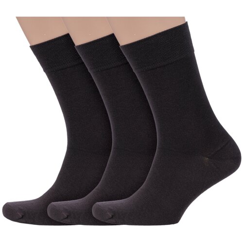фото Мужские носки носкофф, 3 пары, размер 31-33, коричневый