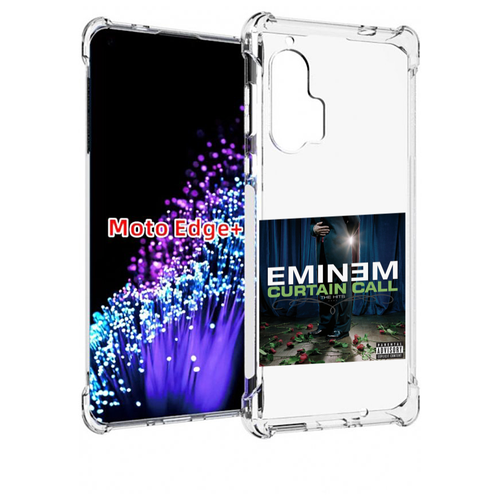 чехол mypads eminem curtain call the hits для motorola moto g5s xt1799 2 задняя панель накладка бампер Чехол MyPads Eminem CURTAIN CALL, THE HITS для Motorola Edge+ Plus задняя-панель-накладка-бампер