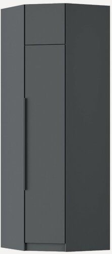 Изображение товара Шкаф угловой правый Арлин 900/900-550/550-2300 графит наполнение платье/белье