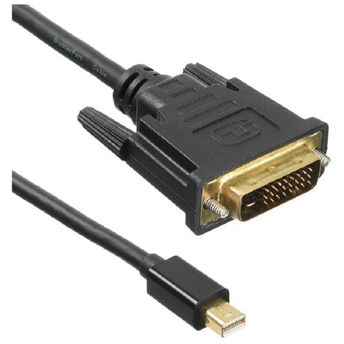 Кабель аудио-видео Buro 1.1v miniDisplayport (m)/DVI-D (Dual Link) (m) 2м. позолоч. конт. черный (BHP MDPP-DVI-2) кабель hama 00045077 dvi d dual link m dvi d dual link m 1 8м ферритовые кольца