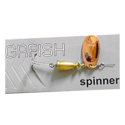 GRFish, Блесна Vibration Spinner, #2, 5г, Copper