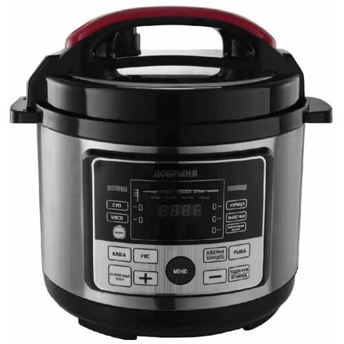 Мультиварка-скороварка Добрыня DO-1022 1000Вт 50л 10 программ корпус-нержавеющая сталь 599000₽