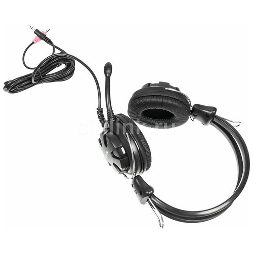 Гарнитура A4TECH HS-28 для компьютера накладные проводные черный hs-28 blackgrey 230000₽