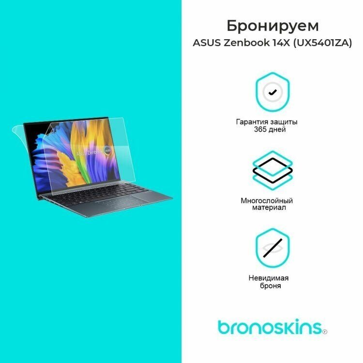 Защитная пленка для ASUS Zenbook 14X (UX5401ZA) (Глянцевая, Screen - Защита экрана)