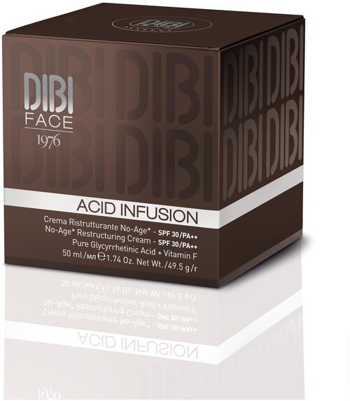 DIBI Milano ACID INFUSION Реструктурирующий крем NO-AGE SPF30 / PA++ с 18 бета-глицирретиновой кислотой и витамином F 50 мл