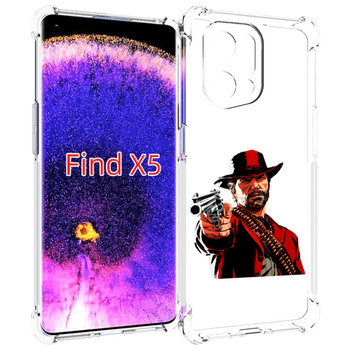 Чехол MyPads Red-Dead-Redemption-2-РДР-2 для Oppo Find X5 задняя-панель-накладка-бампер