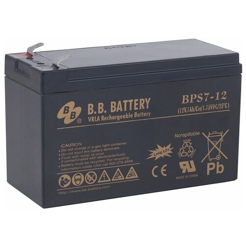 Батарея для ИБП BB BPS 7-12 12В 7Ач батарея для ибп b b battery hr 9 12