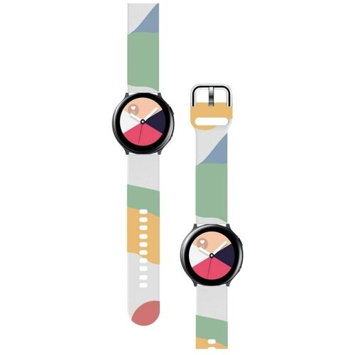 20mm soft silicone watch strap band for samsung galaxy watch 42mm active 2 for gear s2 classic sport huami amazfit wristband Ремешок для часов 20 мм mm Браслет универсальный / Samsung Galaxy Active Watch Xiaomi Amazfit Bip Honor Huawei 20mm 20мм детских Абстракция зеленый