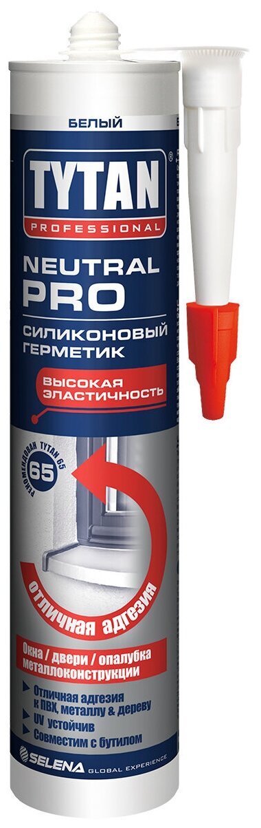 Герметик силиконовый нейтральный Professional Neutral Pro прозрачный 600 мл