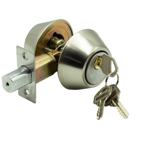 Замок врезной deadbolt102 К-19 верхний (кл/кл) master lock замок врезной deadbolt 102 ss блистер ключ ключ никель