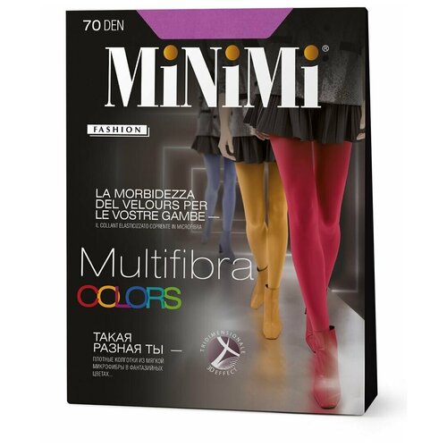 Колготки  MiNiMi колготки MiNiMi MULTIFIBRA COLORS 70, 70 den, размер 5, зеленый