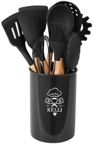 Набор кухонных принадлежностей Kelli KL-01120 Black