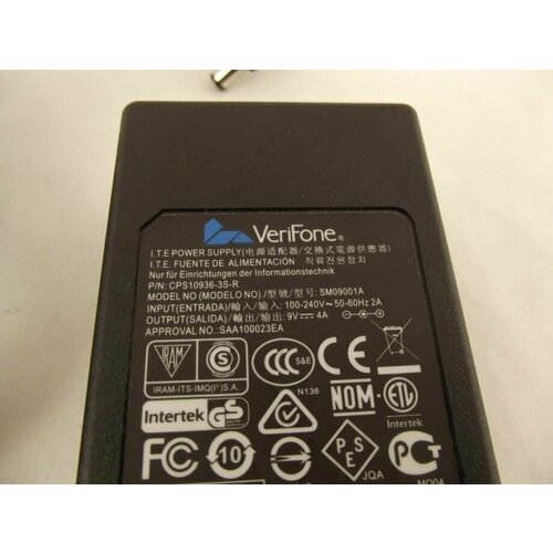 Блок питания для оргтехники VeriFone ITE SM09001A 9V 4A