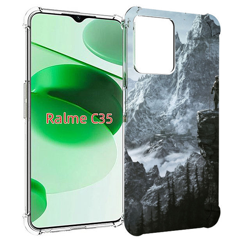 Чехол MyPads The Elder Scrolls V Skyrim для Realme C35 / Narzo 50A Prime задняя-панель-накладка-бампер чехол mypads the elder scrolls v skyrim для oppo realme c31 задняя панель накладка бампер