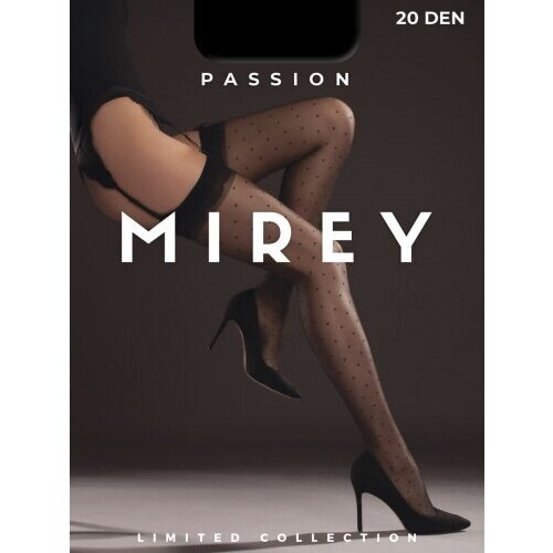 Чулки  Mirey Mirey autoreg. PASSION 20 Nero 2 (S), размер 2, черный